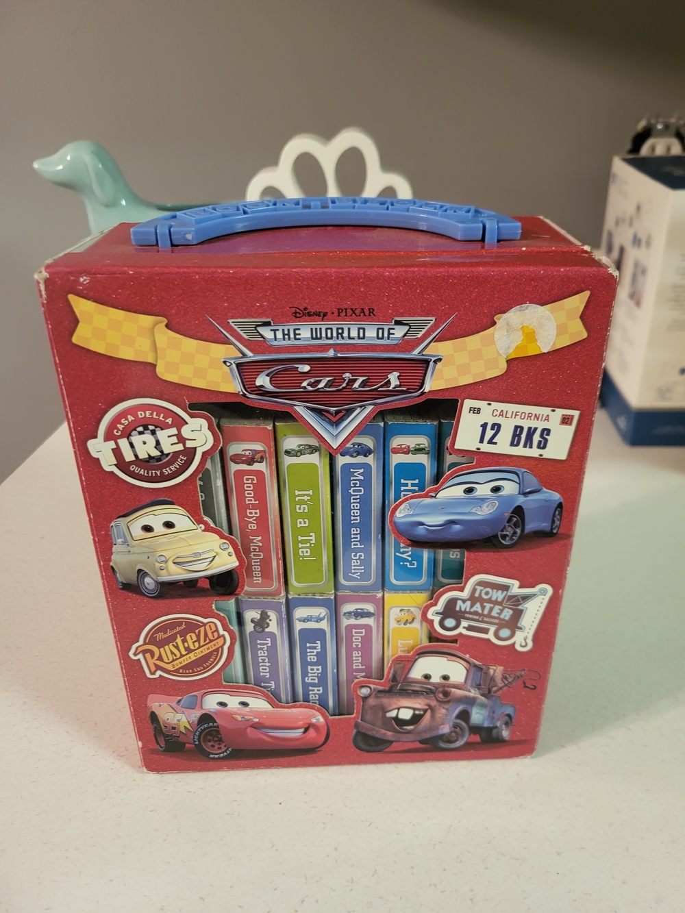Disney Pixar The World of Cars 12 Board Books 10+ Months. Used In Boxed Case.